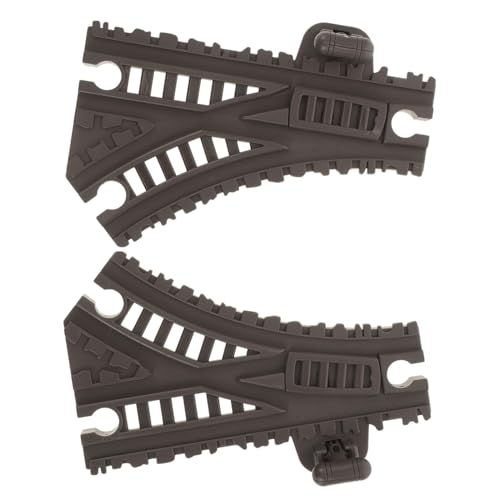 BESTonZON 2pcs Boys and Girls Train Set Tracks Extension Thrilling Slope Turning for Playset