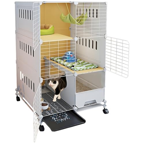 収納用有孔ボードオプション付き 猫ケージ 大型 2/3/4段 トイレ付き pp+金属鉄 おしゃれ 子猫用ゲージ 静音設計 掃除しやすい 留守番 DIY 組み立て簡単 移動も簡単 脱走防止 広々空間 多頭飼い 通気性が良い 保護用 防臭 室内用 ペット用品