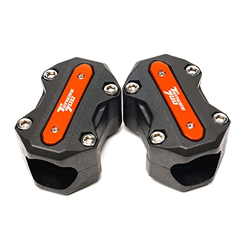 Protection de crash bar Tenere 700 finition premium orange pour Yamaha XTZ700