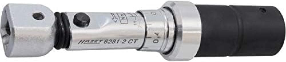 Hazet Drehmomentschlüssel 6280-1CT, 9 x 12 mm Einsteck-Vierkant | Drehmomentbereich 2-10 Nm, Abtrieb 9 x 12 mm Einsteck-Vierkant hohl, DIN EN ISO 6789-2:2017, Länge 181 mm, Genauigkeit 2 %