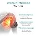hewelth triple method schulter-massagegerät,Tragb... für Männer & Frauen, ergonomisch, verstellbareSchulterbandage mit LED - Anzeige