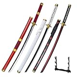 Anime Sword 41 inch,Zoro Sword/wado ichimonji Sword/ Anime Original Texture ,with Display Stand,for...