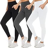ACTINPUT Sport Leggings Damen High Waist Sportleggins Blickdicht Yogahose Sporthose Push Up Slim Fit Fitnesshose Laufhose für Gym Sport Yoga mit Taschen