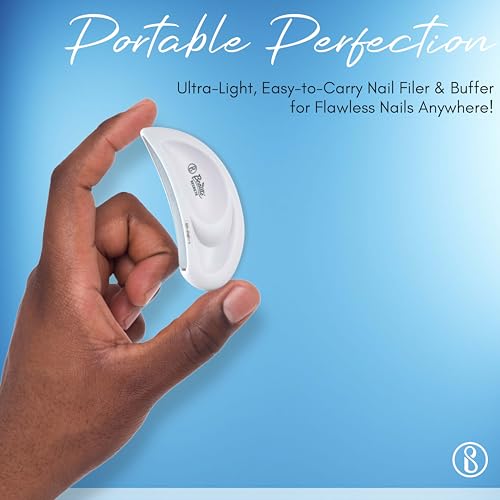 Beauté Secrets Nail Filer and Buffer, Professional Ear-Shaped Nail File with Round Blade for Effortless Nail Care and Precision Nail Buffer - Image 7