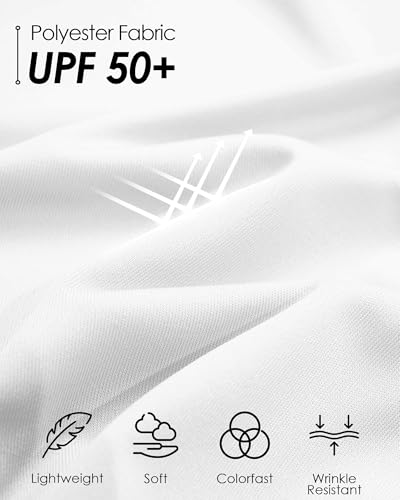 Boladeci SPF Shirts for Men UPF 50 Shirts Long Sleeve Mens Quarter Zip Pullover Golf Long Sleeve White Shirt Men Shirt Mens 1/4 Zip Pullover Quick Dry SPF 50 Shirts for
