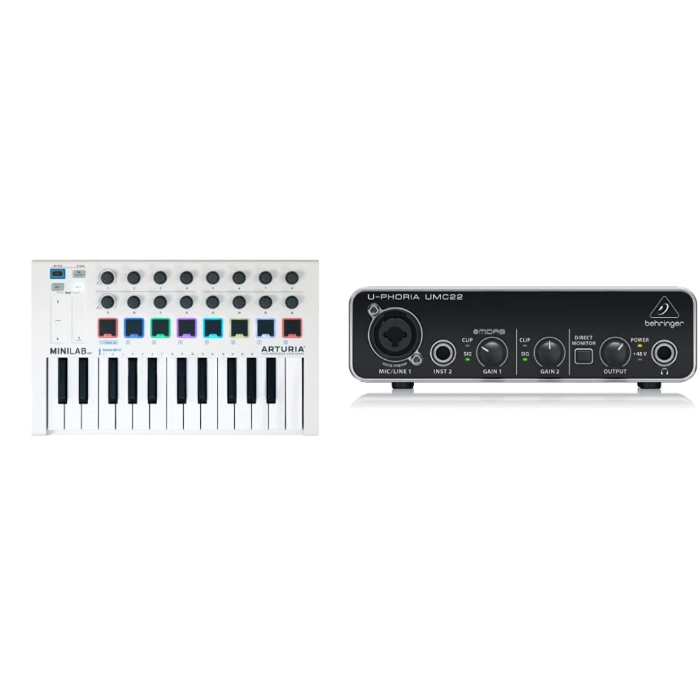 Controller MIDI Arturia MiniLab 3 - 25 Tasti, 8 Pad RGB, Software Incluso, Per Produzione Musicale - Foto 4