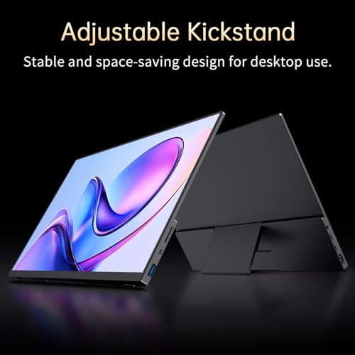 Image of 4K Portable Monitor OLED 3840x2400p, 14 inch Ultra Slim Travel Monitor, 400+ Nits |100% DCI-P3 | 1000000:1 Contrast, HDMI USB C External Screen for Laptop Mabook PC