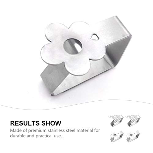 Hemoton 4Pcs Grampos Clipes Borboleta Flor Tampa de Tabela Toalha de Mesa Toalha de Mesa Em Estilo T