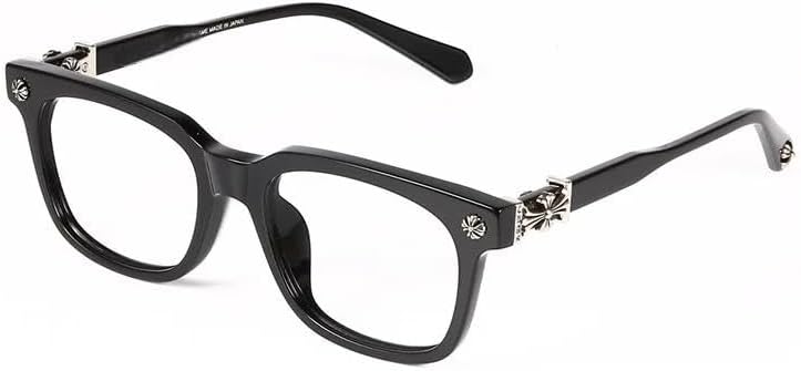 Classic Black Non-prescription Clear Lens Eyeglasses Thick Square Frame Eyewear for Man Women