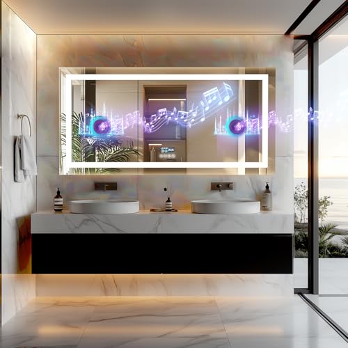 LUVODI Smart LED Bathroom Mirror: 71”x32”Large Wall Mounted