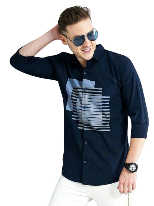 Mens Regular Fit Shirt | Full Sleeve Soft & Comfortable Pure Cotton Fabric Casual Shirt-image-36