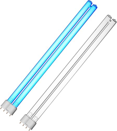 Image of coospider-repta 2 Pack 38 Watts UV Bulb 15.4 Inch 2G111 Base Replacement Light Bulb for Pond Clarifier