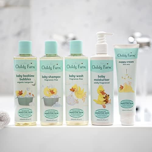 Childs Farm | Baby Shampoo 250ml | Unfragranced | Gently Cleanses Hair & Scalp | Suitable for Newborns with Dry, Sensitive & Eczema-prone Skin & Scalp