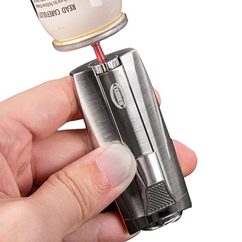 Encendedor Cobber Doble Llama Recargable Plateado miniatura 4
