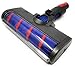 Kniwelshop Cepillo eléctrico turbo para parqué, boquilla con rodillo suave, versión LED, compatible con aspiradoras Dyson V7,V8, V10, V11