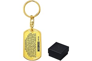 To my grandson | Remember Whose Grandson You Are | Keychain Engraved Family Everlasting Love