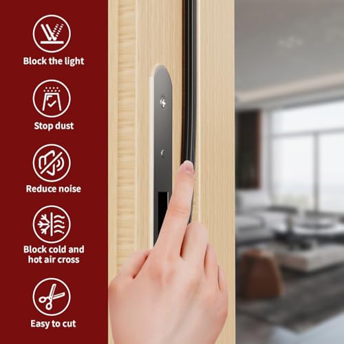 Türdichtung Dichtungsband Selbstklebend,Türrahmen Fensterdichtung Abdichtungsband Wasserdicht，Fensterdichtung,Dichtungsstreifen Dichtungsgummi Tür Fenste(black-1cm*12m)
