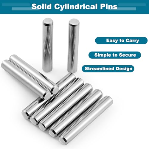 45 Stück Regalbodenträger 6mm, Regalbodenträger Regalstützen Stifte, Zylinderstifte Regalbodenträger, Halter für Einlegeböden, Regalbrett Halterung, Edelstahl Bodenträger für Einlegeböden, Schränke