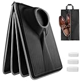 ecooe Hemdentasche Knitterschutz, Hartschalen hemdensack Mit Falthilfe, kleidersack für Hemden Mit Zwei-Wege-Reißverschluss für Koffer, Trolleys, Reisetaschen,Schwarz