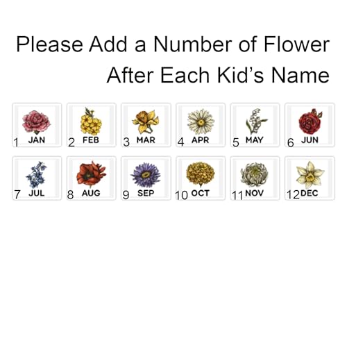 Grandma's Garden Light, Personalized Birth Month Flower Acrylic LED Night Light, Custom Kid's Names With Birth Flower For Mothers Day, Mommy Gift, Mothers Day Christmas Birthday Gifts For Mom, Decor - Image 3