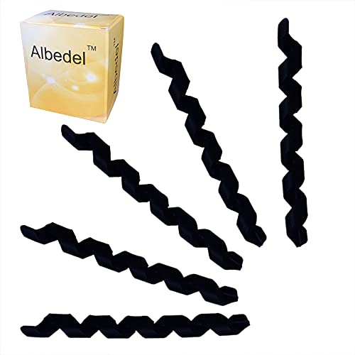 Albedel 5 Pcs Black Wrap Spiral Bicycle Cable Sleeve Rubber Housing Protector Frame Guard for MTB Bike Shift Brake Line Pipe Anti-Friction
