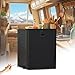 SMETA RV Refrigerator 12V/24V DC Fridge 3 cuft/85L 12 volt Refrigerator Undercounter Electric Cooler for RV Camping Truck Travel, Reversible Door, Seamless, LED