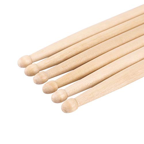 Starfavor Drum Sticks 7A Classic America Maple Wood Tip Drumsticks 15 Pairs #TOP2