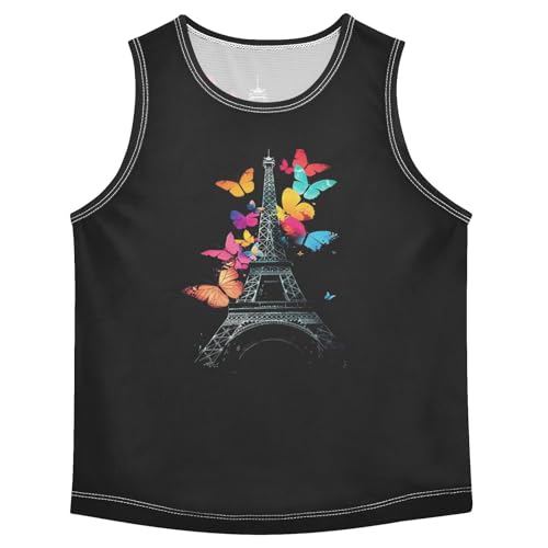 Boys Tank Top Shirts Funny Sleeveless T-Shirts Crew Neck for Kids Clothing Children