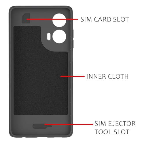 Image of Shockproof Case for Motorola Moto G35 5G | Full Camera Protection | TPU Flexible Back Cover for Motorola Moto G35 5G (Graphite Grey)