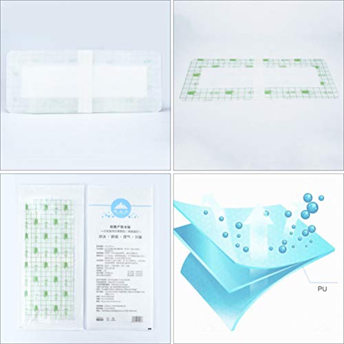 Exceart 5Pcs Waterproof Scar Removal Sheets Adhesive Wound Dressing For C-Section Surgery Burn Injuries Acne #TOP3