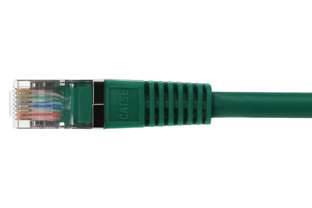 Cavo Patch Ethernet CAT5e UTP 0,5 Piedi (15 Cm) – Intellinet, Rame, Verde Con Stivali