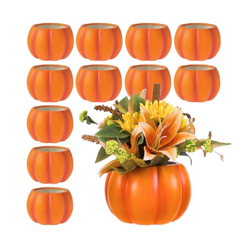 Holiday Designs 5.5 Inch Pumpkin Planter Pots Set of 12