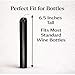 Black Drip Candles 6 Pack – Unscented Wax Candle Sticks for Weddings, Parties, Gothic & Halloween Decor – 6.5″ Tall Slow Drip Candles for Wine Bottles & Events