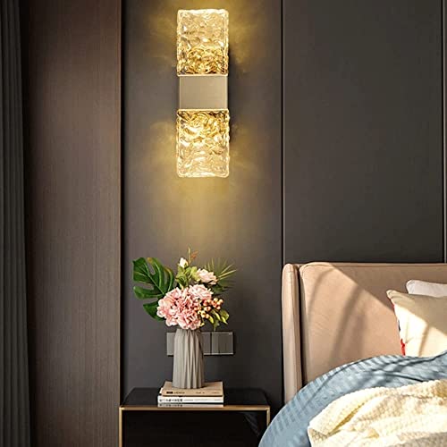 Luces de pared de cristal LED con brillo confort para dormitorios 5