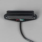 FLEOR Ceramiczna szyna Hot Rail Single Coil Humbucker Pickup 9~10K Środkowy przetwornik do gitary elektrycznej ST, pełna czerń