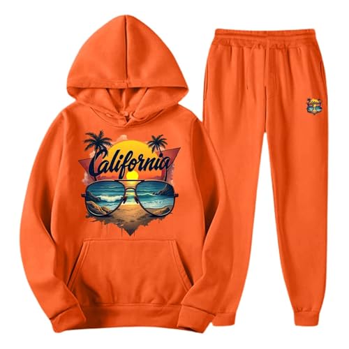 Survêtement à capuche homme orange pour un confort optimal - 3