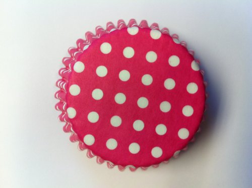 Pink Polka Dot Cupcake Liners Mini Size 100 count