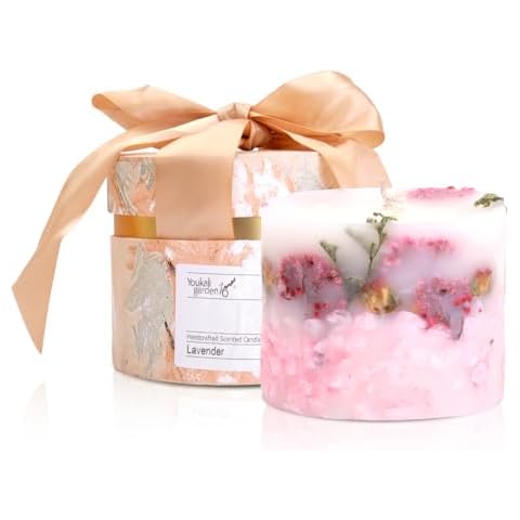 Youkali Candles-Scented Candles for Home-English Pear and Freesia Scented Pillar Candle Cover