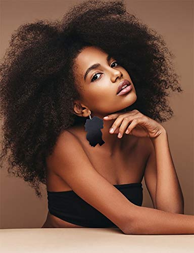 Sailimue 6 Pairs Round African Wooden Earrings For Women Drop Dangle Earrings Natural Ethnic Style Queen Earrings #TOP2