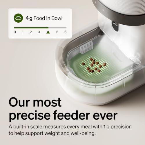 Image of PETLIBRO Automatic Cat Feeder with Camera, Scale AI Smart Food Intake Track | Cat face recognition body feature scan each pet, 1080P HD night vision 5GHz WiFi app care, precision feeding scale 1g control