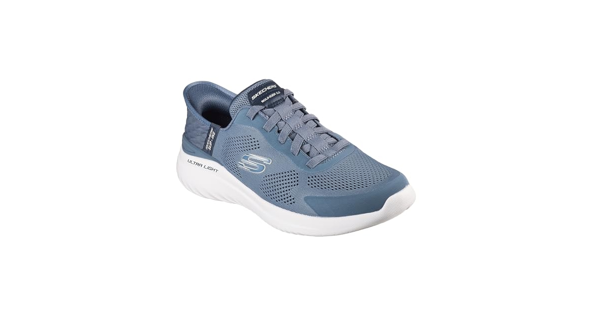 Amazon.com | Skechers Men's Sneakers, Slate mesh Synthetic