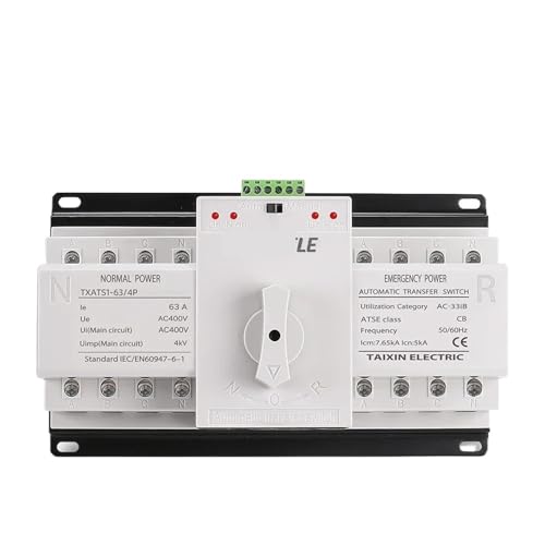 ATS 4P 125A interrupteur de transfert automatique AC380V disjoncteur inverseur