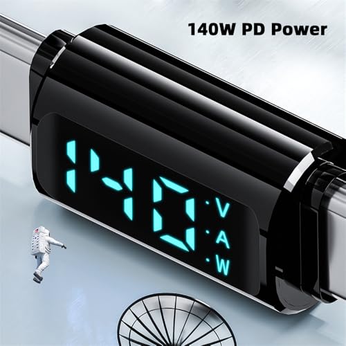 Adaptador tipo C hembra a hembra USB 4.0 40Gbps extensor con detector de corriente LED 7