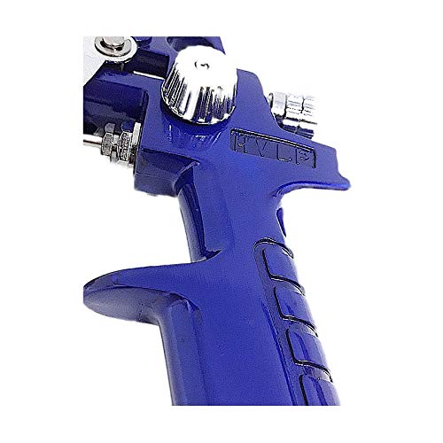 MINI AEROGRAFO HVLP CON TAZZA 125 ML PISTOLA PER RITOCCHI DI PRECISIONE VERNICATURA PER SMALTI E TRASPARENTI (PISTOLA Ø 0.8)