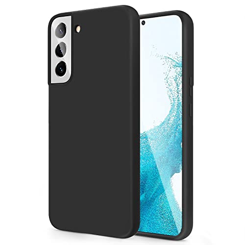 LYINUR Coque Compatible avec Samsung Galaxy S22+/S22 Plus 5G 6.6" Protection, Coquille de Gel de Silicone Liquide TPU Housse Antichoc Protecteur Case Cover Compatible avec Samsung S22 Plus - Noir Cover