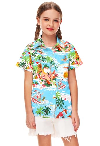 Image of Remimi Unisex Kids Halloween Shirt Boys Pumpkin Ghost Shirts Hawaii Button Up Tops 5-14 Years