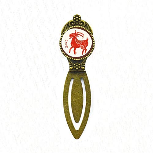 Marque-page rétro Year of Sheep rouge : le cadeau idéal pour lecteur passionné