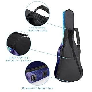Housse de guitare acoustique colorée à pois arc-en-ciel 1 cm d’épaisseur rembourrée pour guitare 101,6 cm, 104,4 cm, 106… - Les Beatles, Paul McCartney, John Lennon, RIngo Starr, George Harrison Housse de guitare acoustique colorée à pois arc-en-ciel 1 cm d'épaisseur rembourrée pour guitare 101,6 cm, 104,4 cm, 106… – Image 3