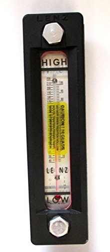 TK T-550-7 - Lenz 7'' Sight Glass W/Temp Gauge - 1/2''-13 Threads