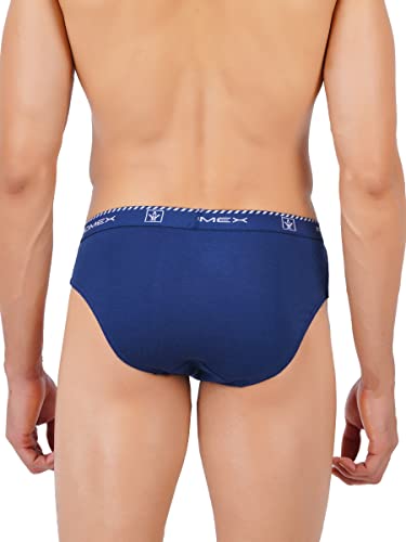 Image of RAMRAJ COTTON Men Pack Of 4 Solid Cotton Briefs | Soft Stretch Outer Elastic Waistband | Comfortable Daily Innerwear